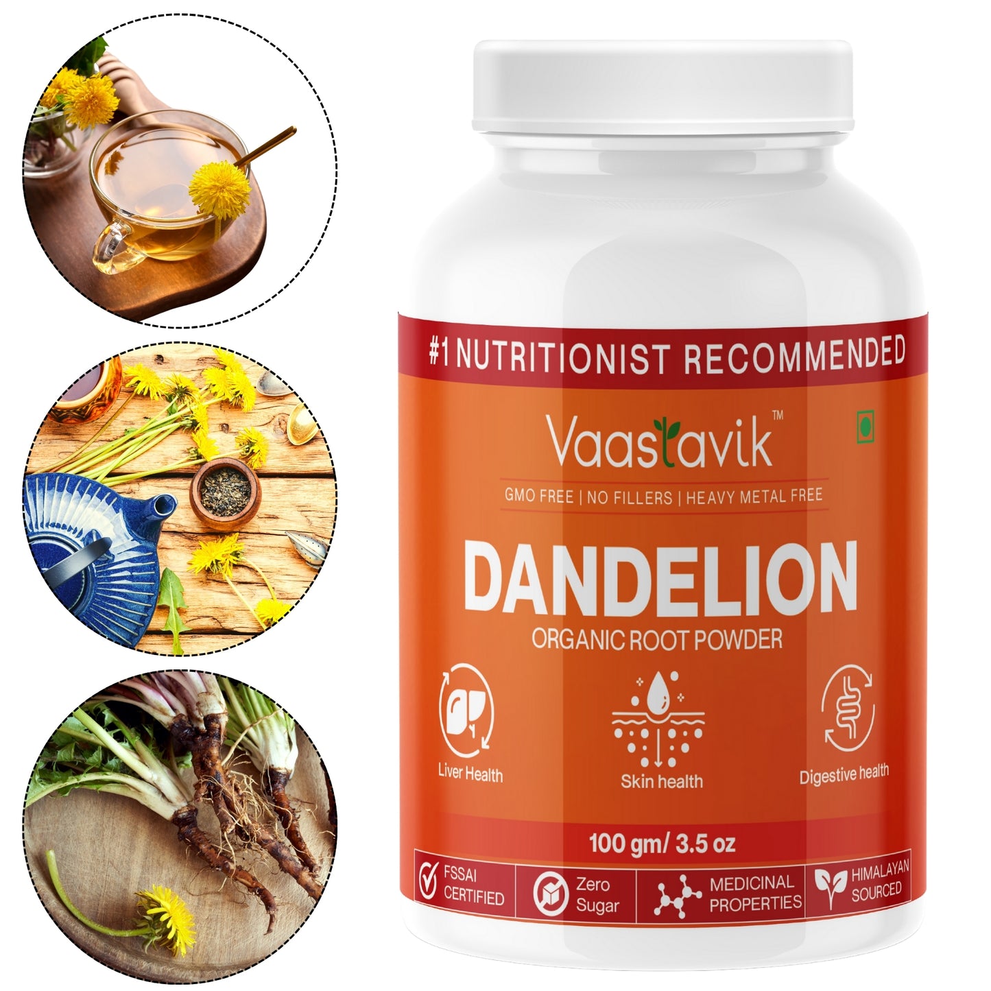 Pure Dandelion Root Powder Tea 100 gm