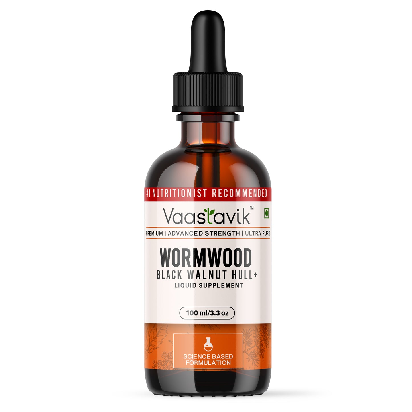 80% Wormwood plus Black Walnut Hull  Extract Tincture  Liquid Supplement 100 ml